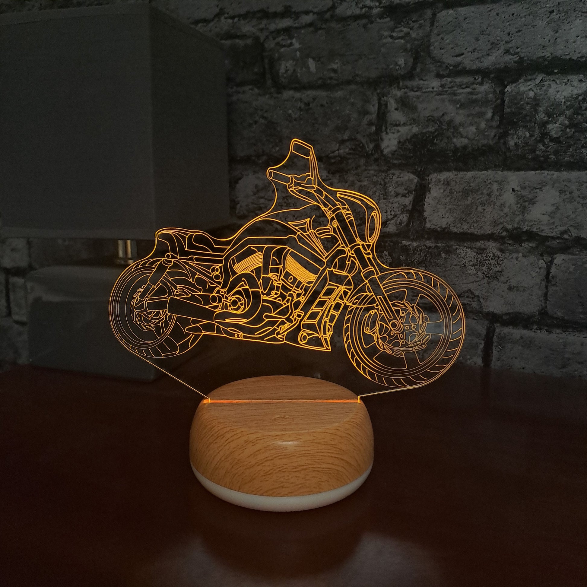 Cruiser Motor Bike LED Lamp Night LightÂ  Night Light Stock Car & Banger Toy Tracks