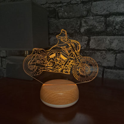 Cruiser Motor Bike LED Lamp Night LightÂ  Night Light Stock Car & Banger Toy Tracks