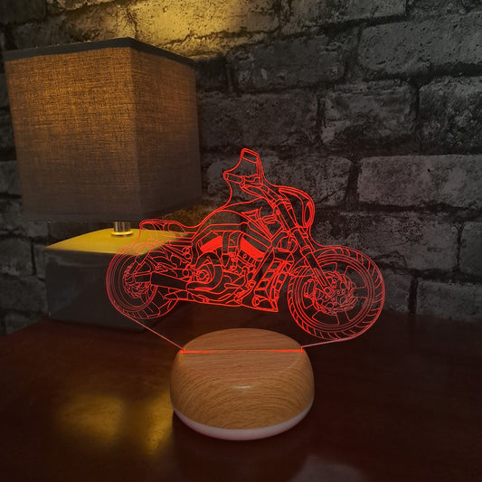 Cruiser Motor Bike LED Lamp Night LightÂ  Night Light Stock Car & Banger Toy Tracks