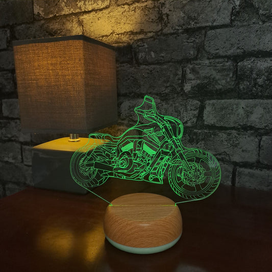 Cruiser Motor Bike LED Lamp Night LightÂ  Night Light Stock Car & Banger Toy Tracks