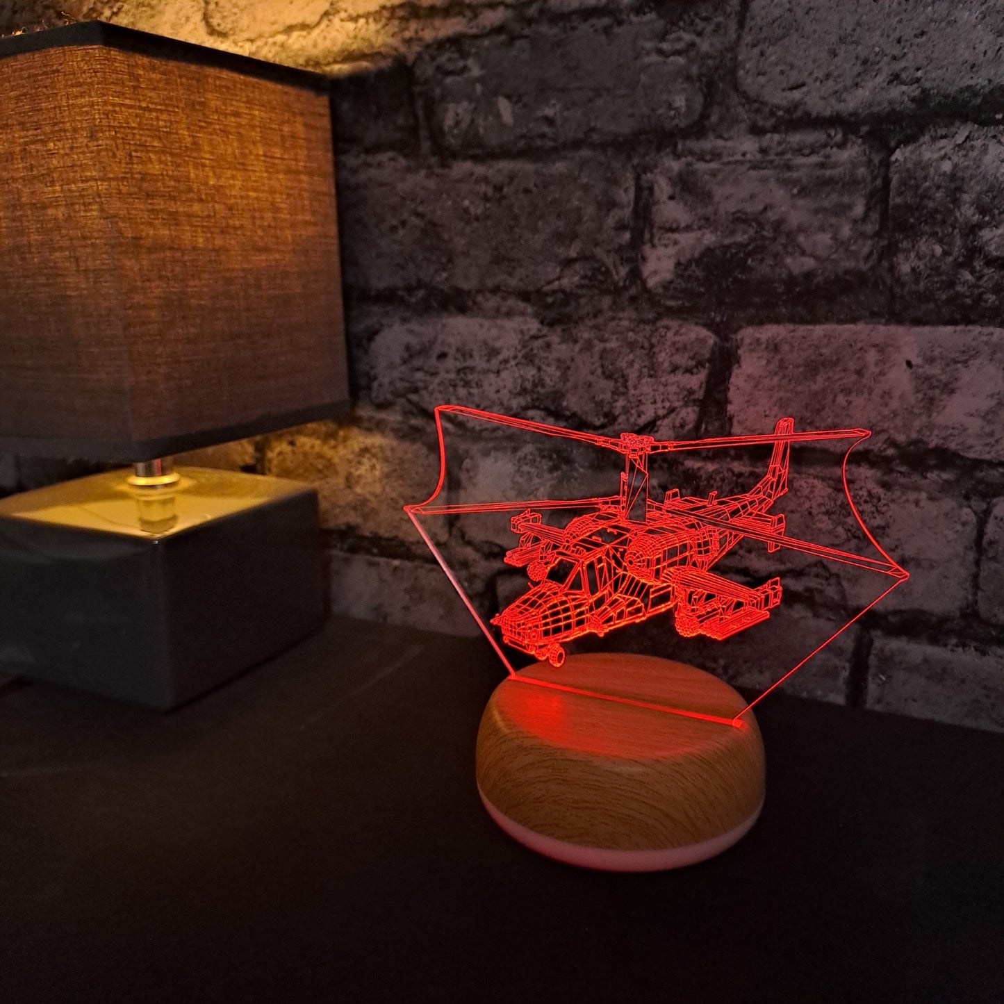 Helicopter LED Lamp Night LightÂ  Night Light Stock Car & Banger Toy Tracks