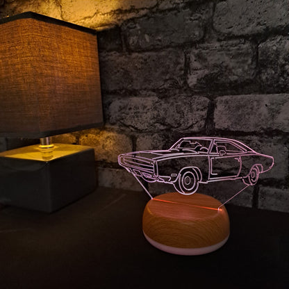 Charger R/T LED Lamp Night LightÂ  Night Light Stock Car & Banger Toy Tracks