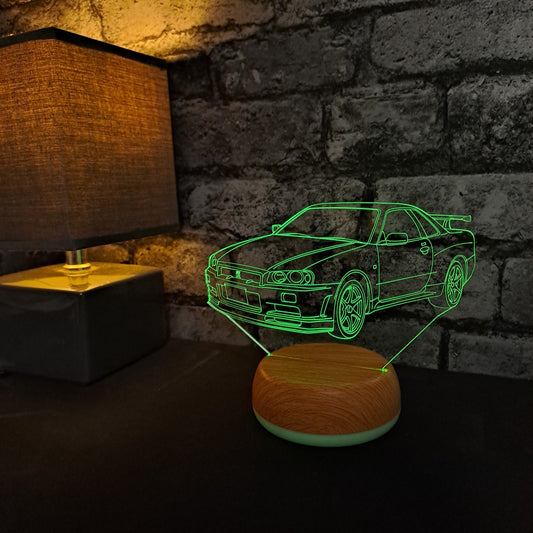 GTR Sports Car LED Lamp Night LightÂ  Night Light Stock Car & Banger Toy Tracks