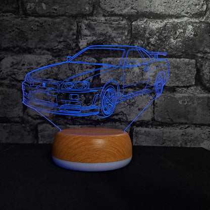 GTR Sports Car LED Lamp Night LightÂ  Night Light Stock Car & Banger Toy Tracks