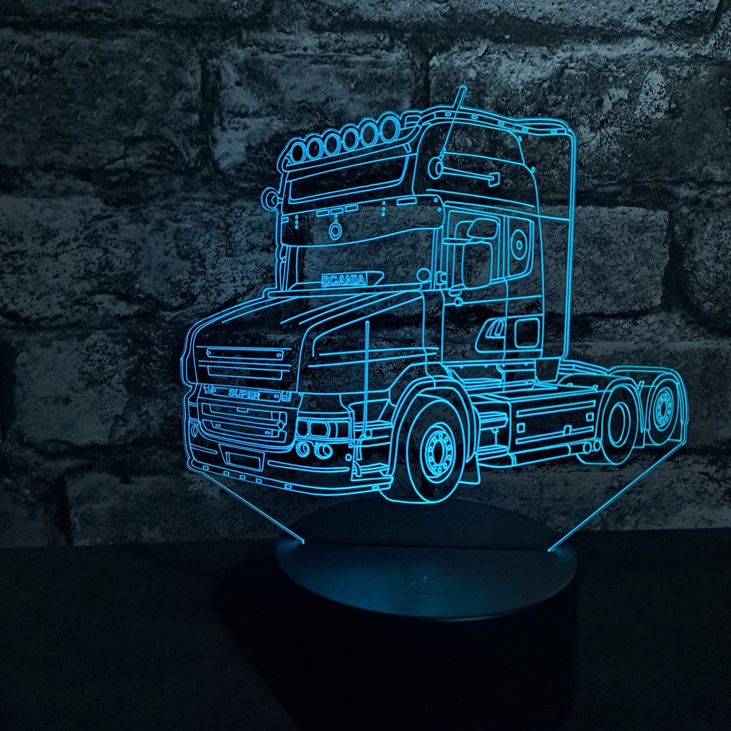 Personalised T-Cab Lorry LED Lamp Night LightÂ  Night Light Stock Car & Banger Toy Tracks