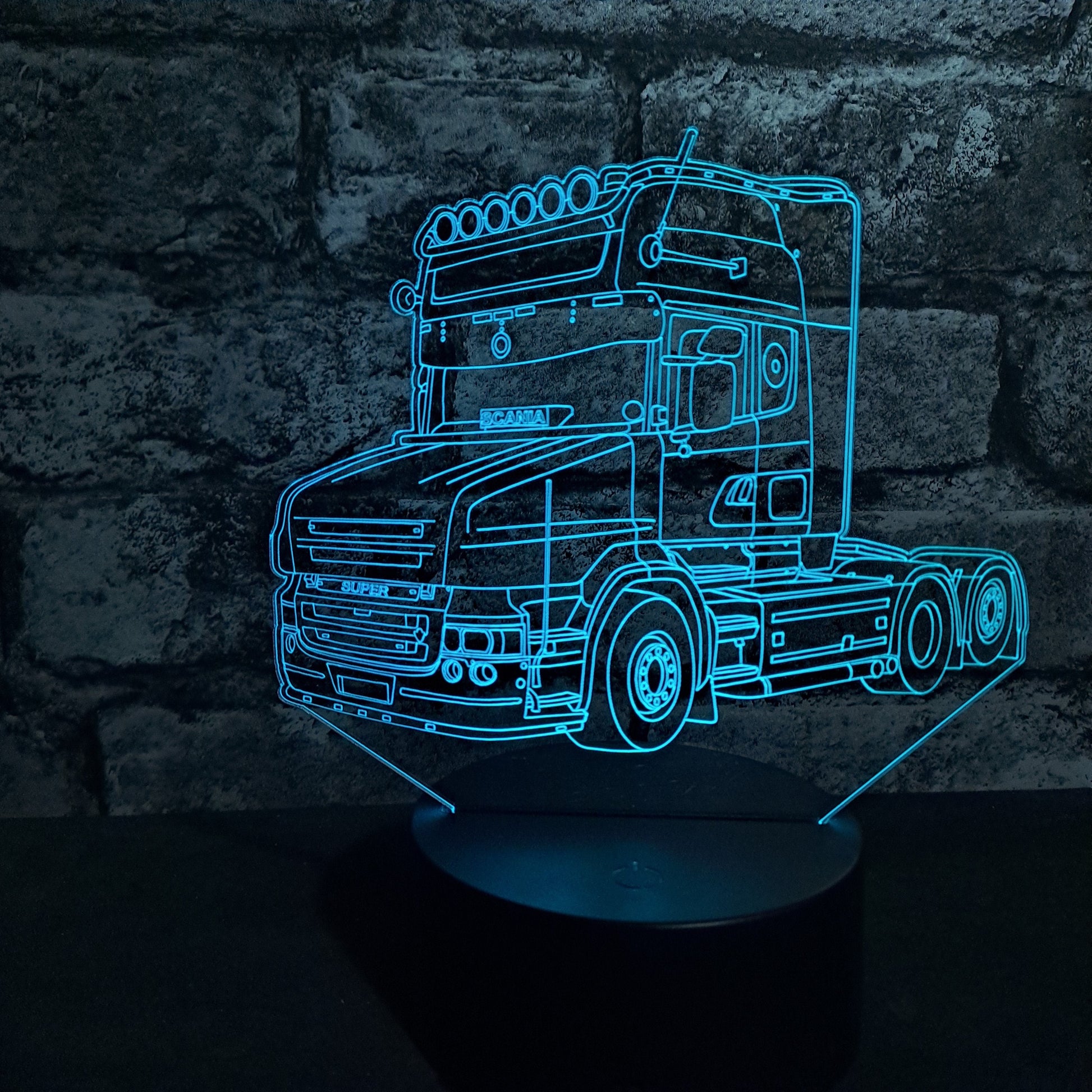 Personalised T-Cab Lorry LED Lamp Night LightÂ  Night Light Stock Car & Banger Toy Tracks