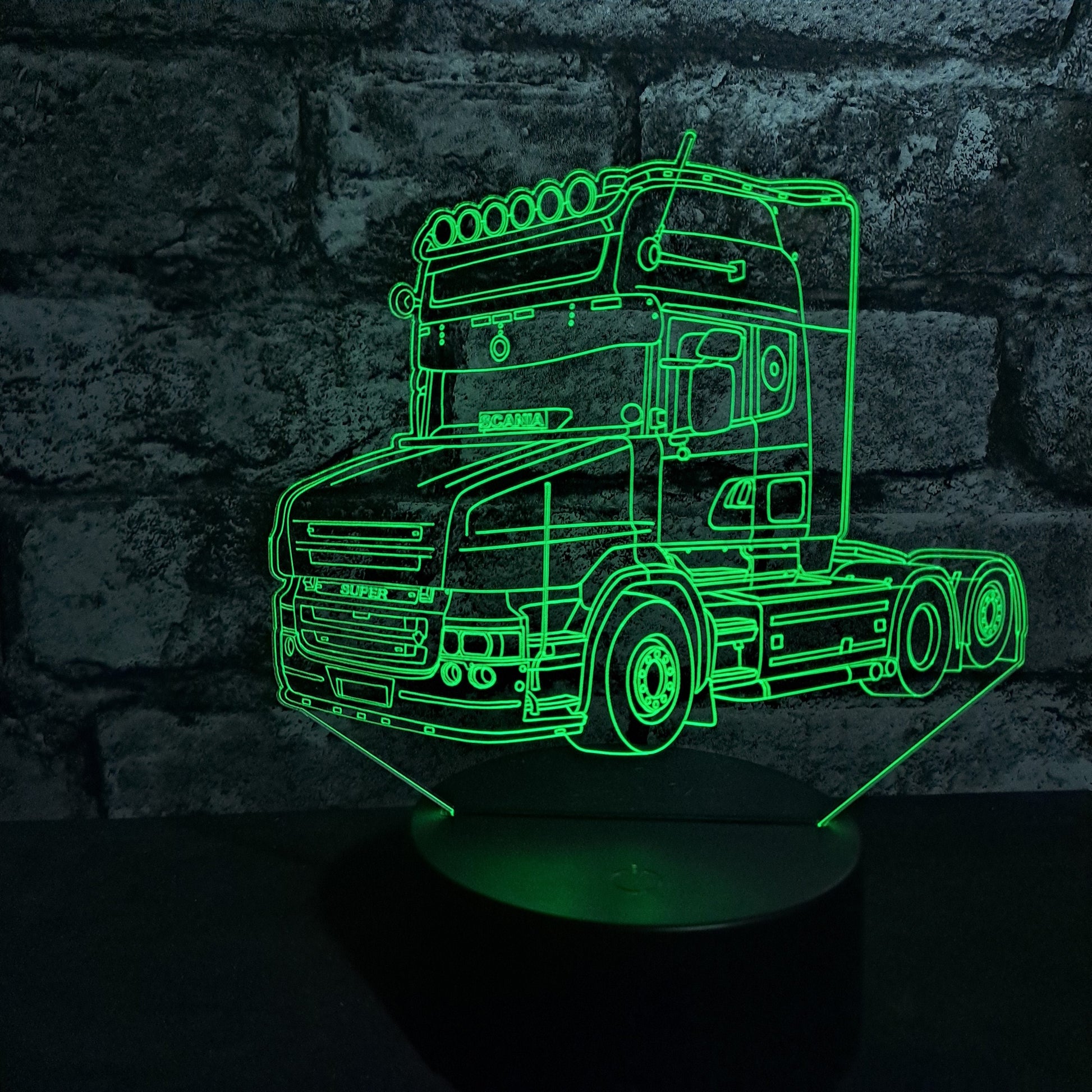 Personalised T-Cab Lorry LED Lamp Night LightÂ  Night Light Stock Car & Banger Toy Tracks