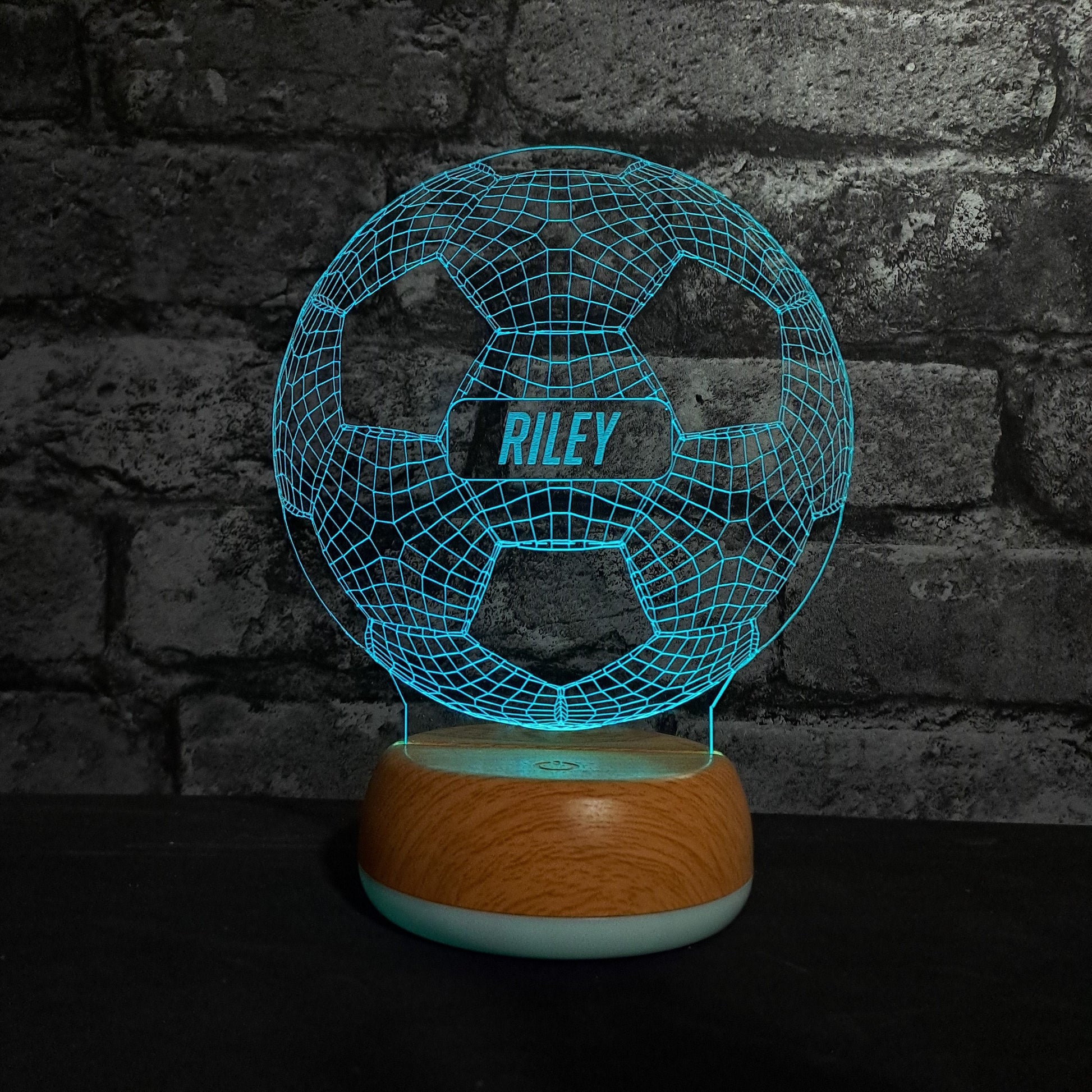 Personalised Football LED Lamp Night LightÂ  Night Light Stock Car & Banger Toy Tracks