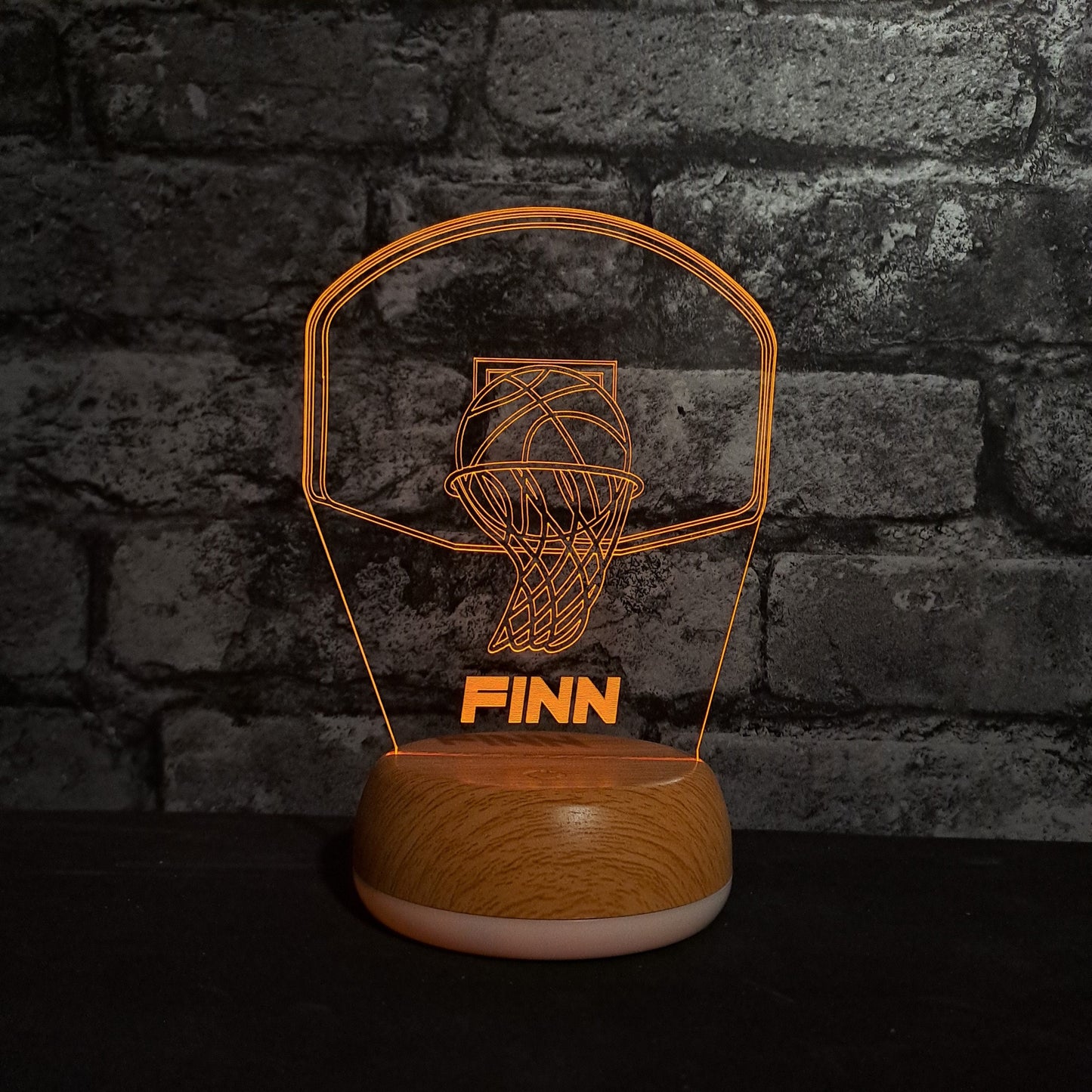 Personalised Basketball LED Lamp Night LightÂ  Night Light Stock Car & Banger Toy Tracks