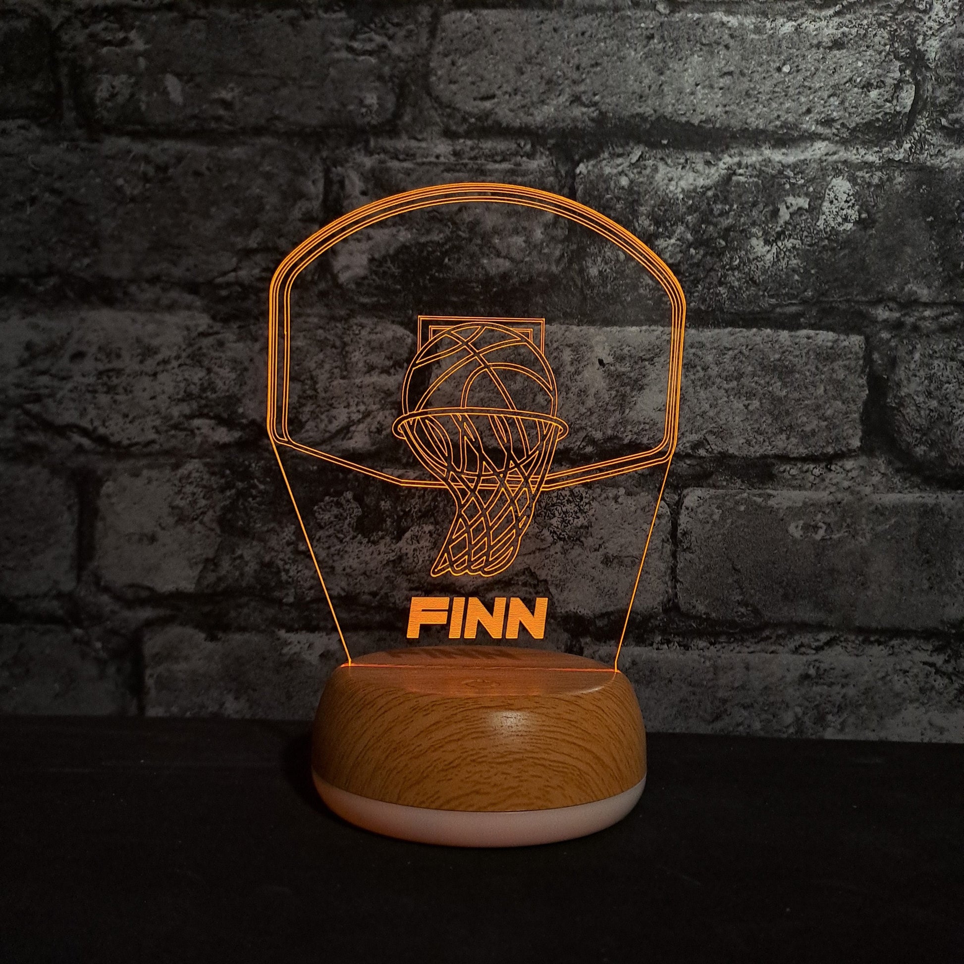 Personalised Basketball LED Lamp Night LightÂ  Night Light Stock Car & Banger Toy Tracks