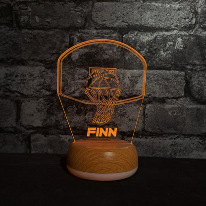 Personalised Basketball LED Lamp Night LightÂ  Night Light Stock Car & Banger Toy Tracks